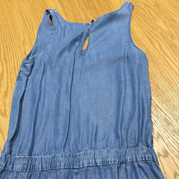 blue jeans color jumpsuit in splendid brand camisole shorts - Picture 4 of 4